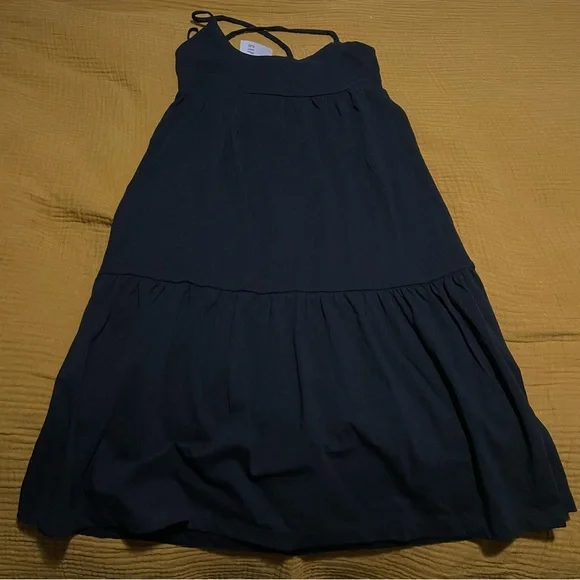 GAP | Dresses | Gap Black Midi Tiered Dress | Poshmark